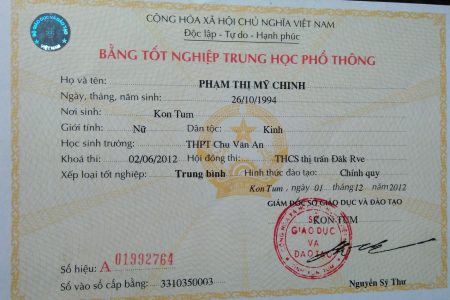 Làm bằng cấp 3 Kon Tum