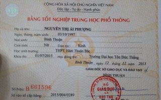 Làm bằng cấp 3 Bình Thuận